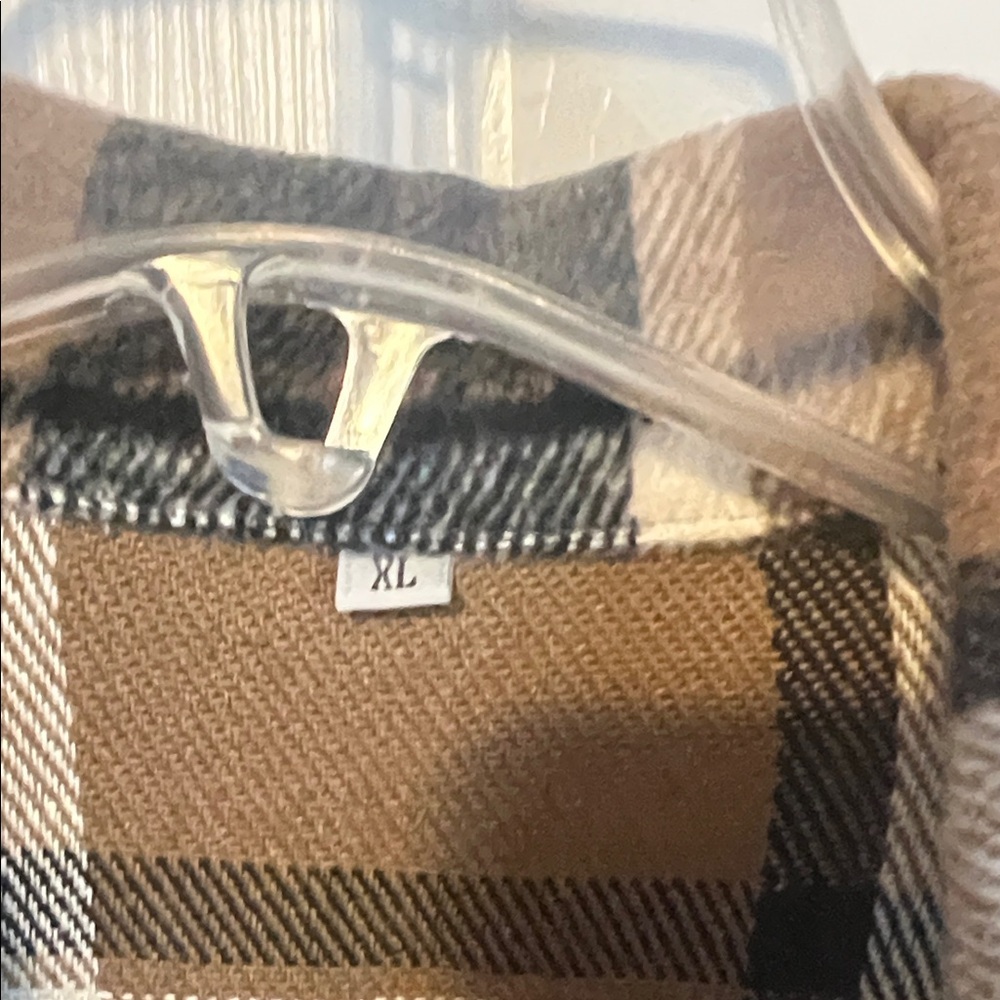 Plaid Button-Up Jacket - Picture 2 of 2